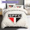 Sao Paulo FC3 Pattern Bedding Quilt Set  Home Decoration  Gift (1 * duvet cover + 2 * pillowcase  without core)