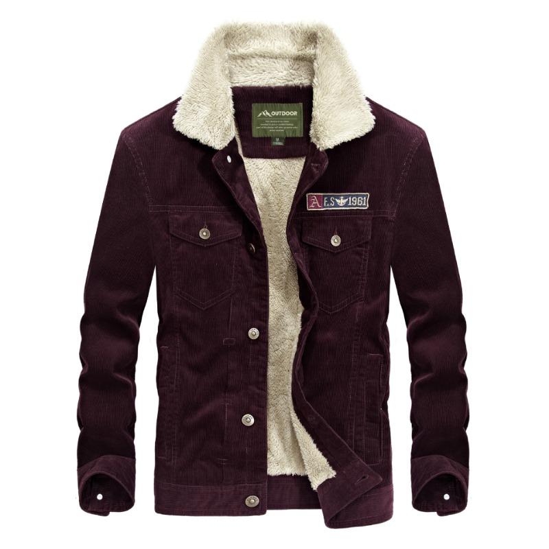 Зимняя мужская деловая повседневная куртка с лацканами, мужская бархатная теплая хлопковая одежда