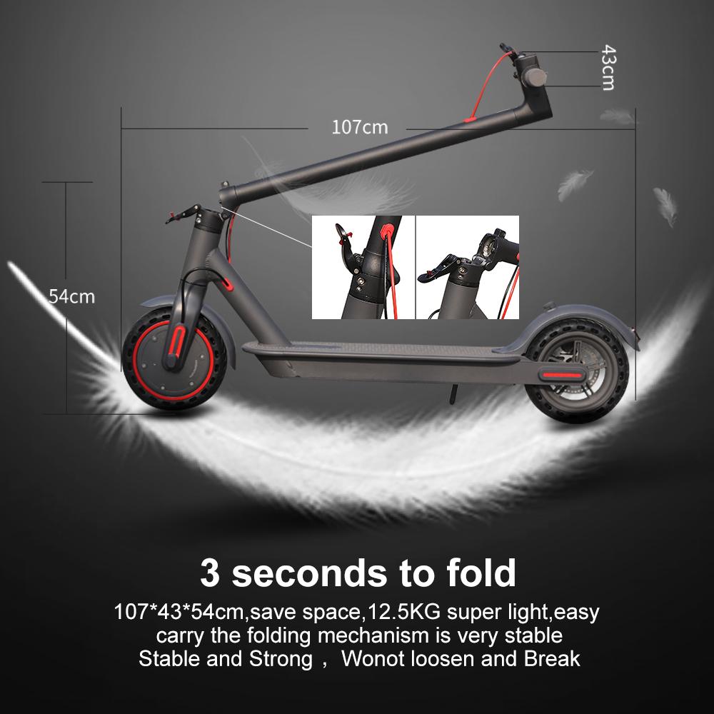 UK Local Stock AOVOPRO 350W Electric Scooter for Adults 8.5 Inch Solid Tire Foldable E-scooter Fast Shipping Ready