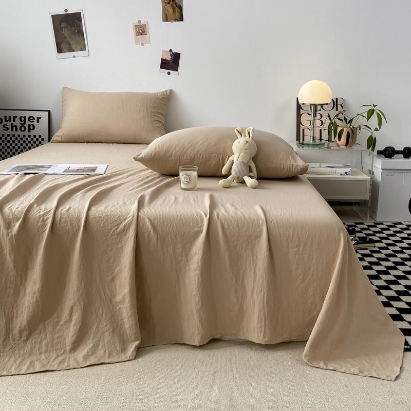 Однотонная простыня Мягкая плоская простыня Домашнее постельное белье sabanas para cama Взрослые Детская комната Простыни (Нет наволочки)