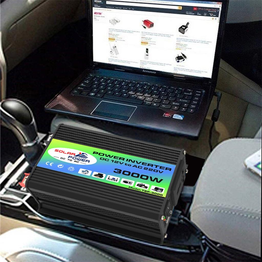 4000 Вт автомобильный фургон, инвертор, модифицированный преобразователь постоянного тока 12 В в переменный ток 110 В/220 В, 2 USB со светодиодным дисплеем