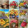 Floral DIY 5D Diamond Painting Full Round Drill Flower Diamond Embroidery Cross Stitch Mosaic Kits Wall Art Home Decor