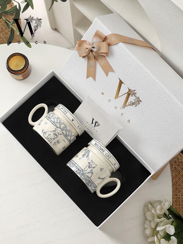 WOOCH Happy Pet Couple Mug Gift Set