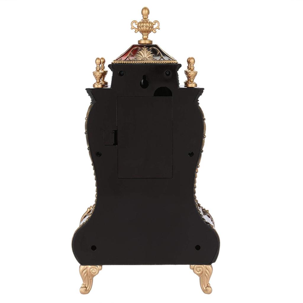 Антикварный, классический будильник в европейском стиле, идеально подходящий для украшения интерьера, Фэн-шуй или на удачу. (коричневый).