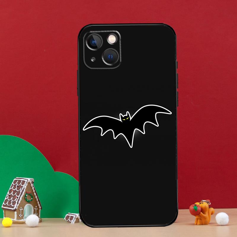 Готический чехол для телефона с летучей мышью-вампиром для iPhone 16 15 Pro 11 14 Pro Max 12 13 Mini XS X XR 16 Plus 16e Защитный чехол Coque
