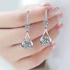 Earrings Female Inlaid Diamond Precious Earrings Long High Grade Temperament Ear Hook