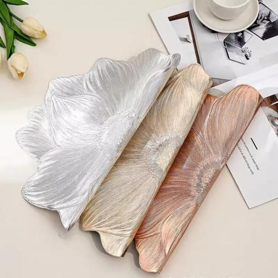 ПВХ-салфетки под тарелки Lotus нескользящие подставки под миски утолщенные термостойкие подставки под чашки и миски водонепроницаемые моющиеся защитные покрытия для столов для гостиниц и домов