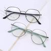 Модные круглые очки для близорукости для девочек, женские очки для близорукости, мужские металлические очки в маленькой оправе с защитой от синего света, компьютерные очки от 0 до -400