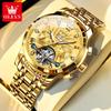 OLEVS 9910 Men Watch Luxury Original Fully Automatic Mechanical Watch Brand Tourbillon Watch Waterproof Luminous Men Watch Reloj