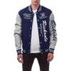 Мужская бейсбольная кардиган-куртка с воротником-стойкой и принтом из букв