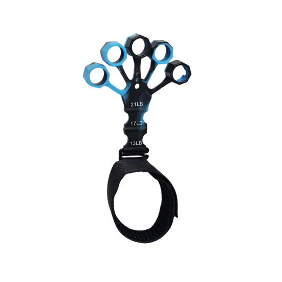 Тренажер для силового захвата с силиконовым захватом и 5 эластичными накладками для пальцев 3 уровня сопротивления Регулируемая терапия для рук, реабилитационная тренировка, носилки для пальцев