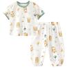 Летний хлопковый комплект Youqi Baby: топ с коротким рукавом и штаны от комаров