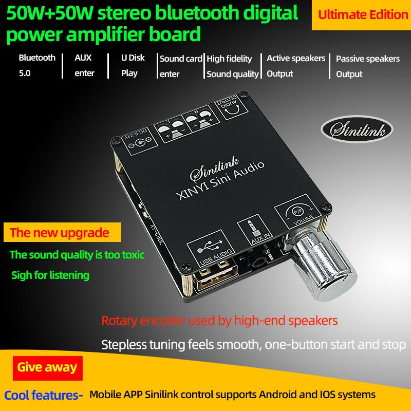 Bluetooth 1.1 Mini Cool Audio Digital Power Amplifier Board 11W*1 11W*1 111W*1 Stereo Wireless AMP Amplificador Module AUX Input