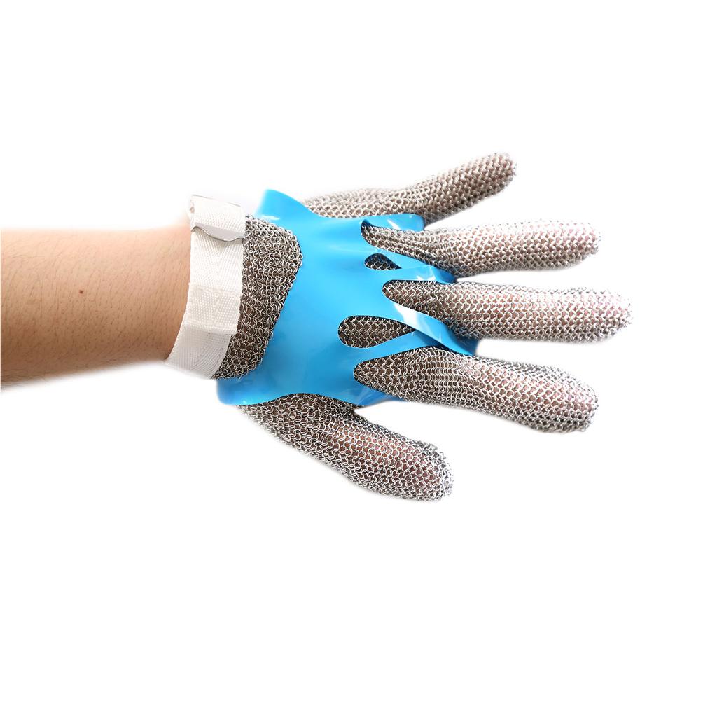 Manufacturer Wire Mesh Anti-Cutting 5 Fingers Stainless Steel Chainmail Gloves