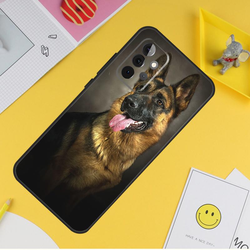 German Shepherd Dog Case For Samsung Galaxy A55 A35 A25 A15 A51 A71 A12 A32 A52 A13 A33 A53 A14 A34 A54 Coque