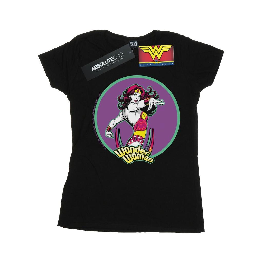 DC Comics Womens/Ladies Wonder Woman Psychedelic Cotton T-Shirt