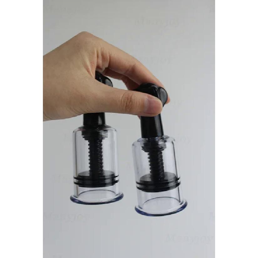 2 шт., присоска для сосков груди, 2 размера, сексуальный зажим для массажа груди, вакуумный насос-насос, увеличитель груди, секс-игрушки для взрослых