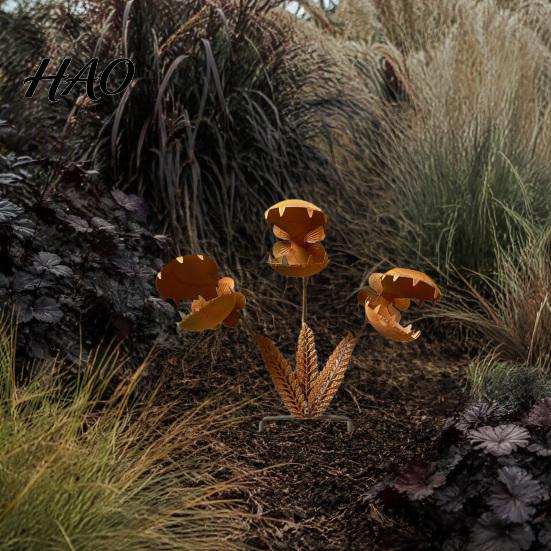 Decorative Metal Art for Walkways Venus Flytrap Garden Stake, Carnivorous Plant Yard Ornament, Funny Durable Iron Decoration Outdoor Lawn Patio Flower