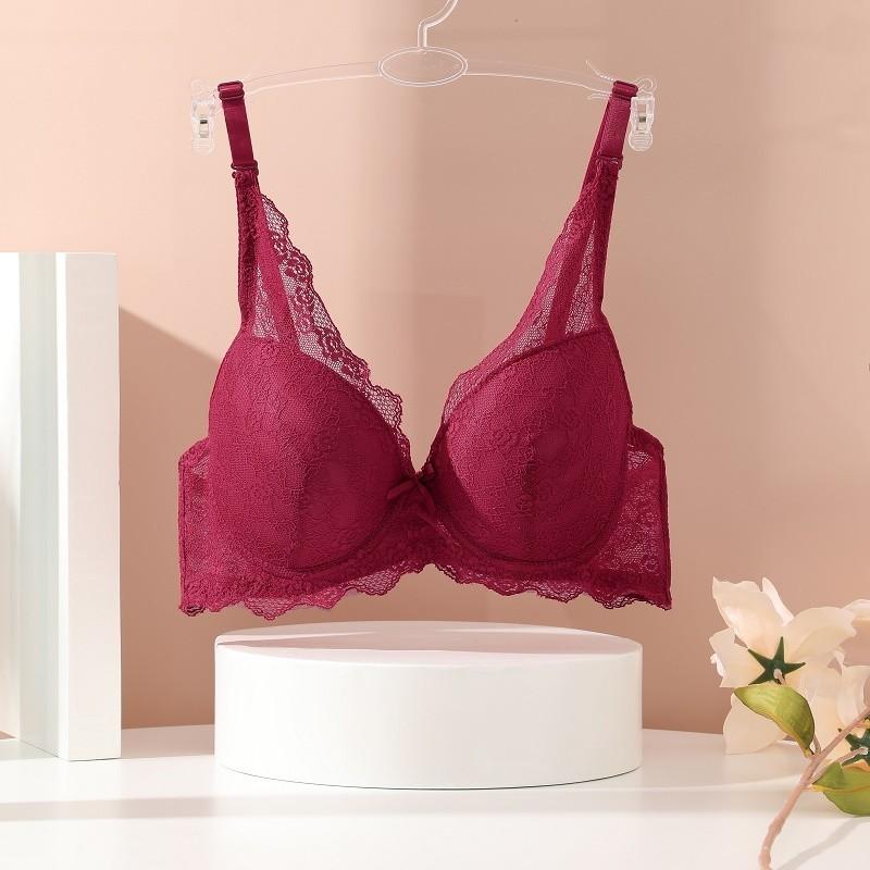 FINETOO Кружевной бюстгальтер со сборками для женщин, сексуальное нижнее белье с эффектом пуш-ап, удобное нижнее белье