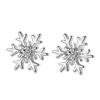 Серьги-пусеты Cao Shi Snowflake Zircon для женщин - Праздничные украшения на Рождество и Новый год
