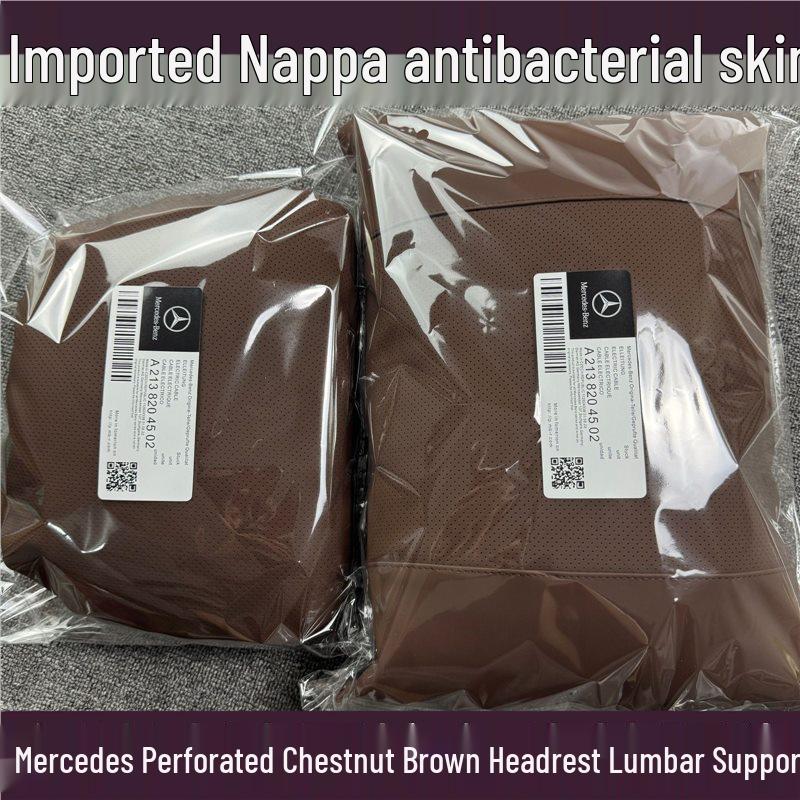 Compatible with Car Headrests and Backrests: Maybach, Mercedes-Benz S-Class, Tesla - Includes Lumbar and Neck Supports.