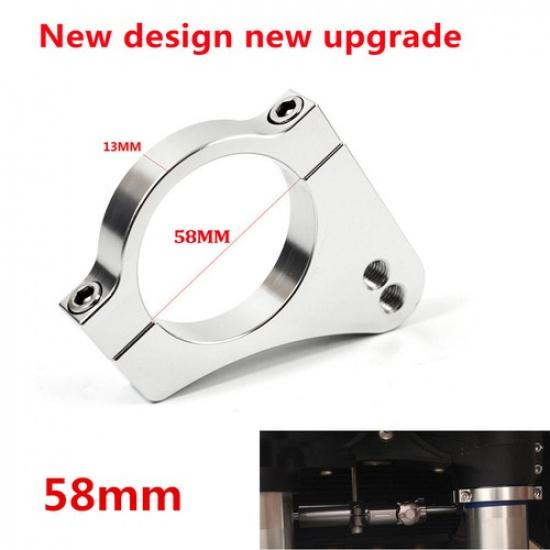 58mm Motorcycle Aluminium Steering Damper Fork Bracket Reduce Lever Vibration