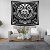 Skull Wall Hanging Tapestry Washable Rectangle Background Wall Cloth For Bedroom Living Room Dorm Decor