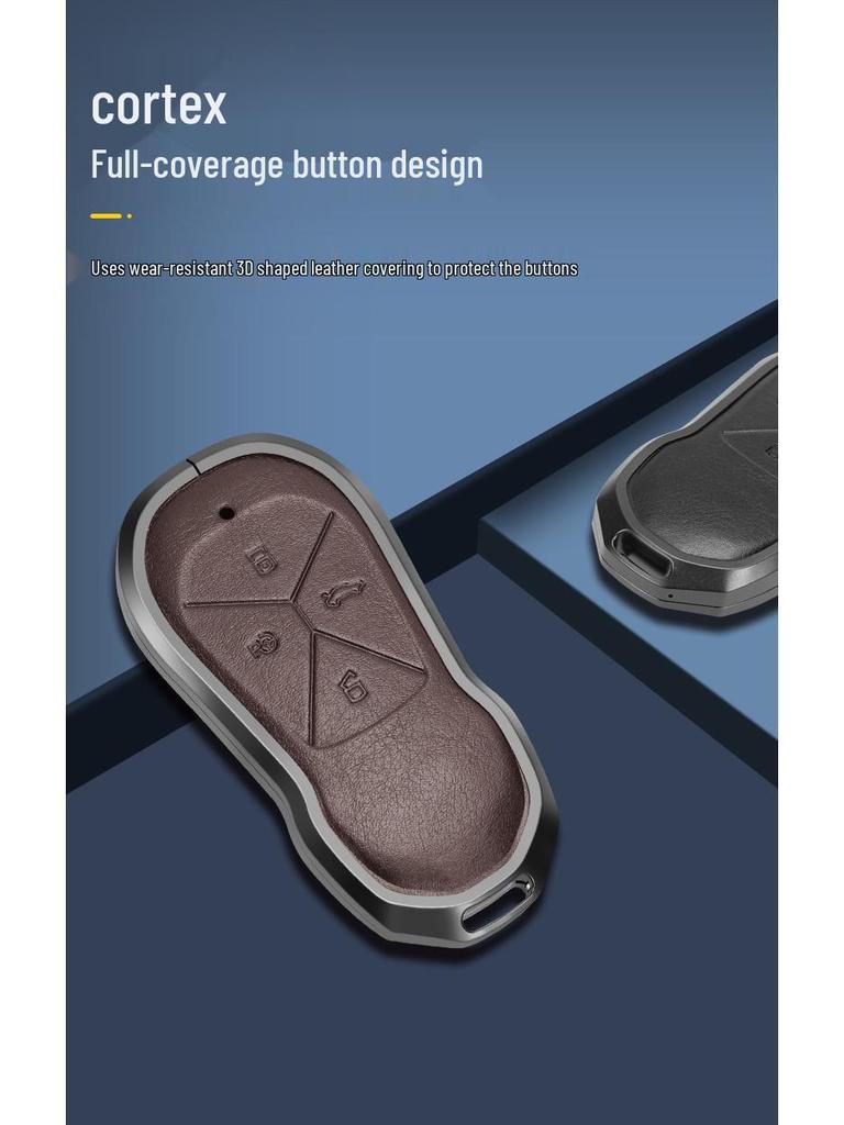 Compatible with XPeng P7i, G6, G9, P5, G3i key case - Premium Protective Shell with Buckle.