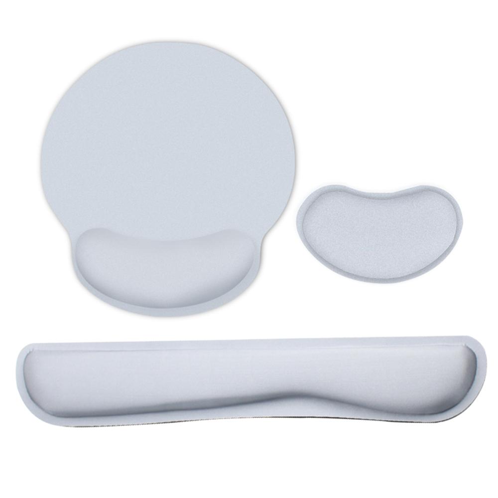 Ergonomic Memory Foam Keyboard Wrist Rest Mouse Wrist Rest Mouse Pad Set with Lycra Fabric
