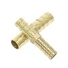 Guruch To'g'ri Shlangi Naycha Fitingi Teng Tishli 4mm 5mm 6mm 8mm 10mm 12mm 16mm 19mm 25mm Gaz Mis Tishli Mufta Ulagich Adapter