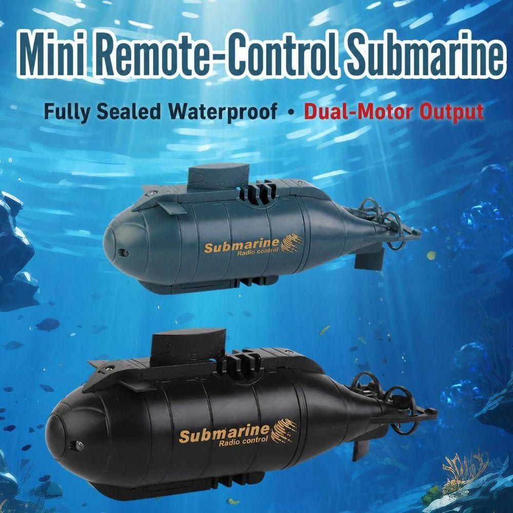 Plastic Remote Control Submarine USB Chargeable Electric Toy Boat New Mini Submarine Kids' Toys
