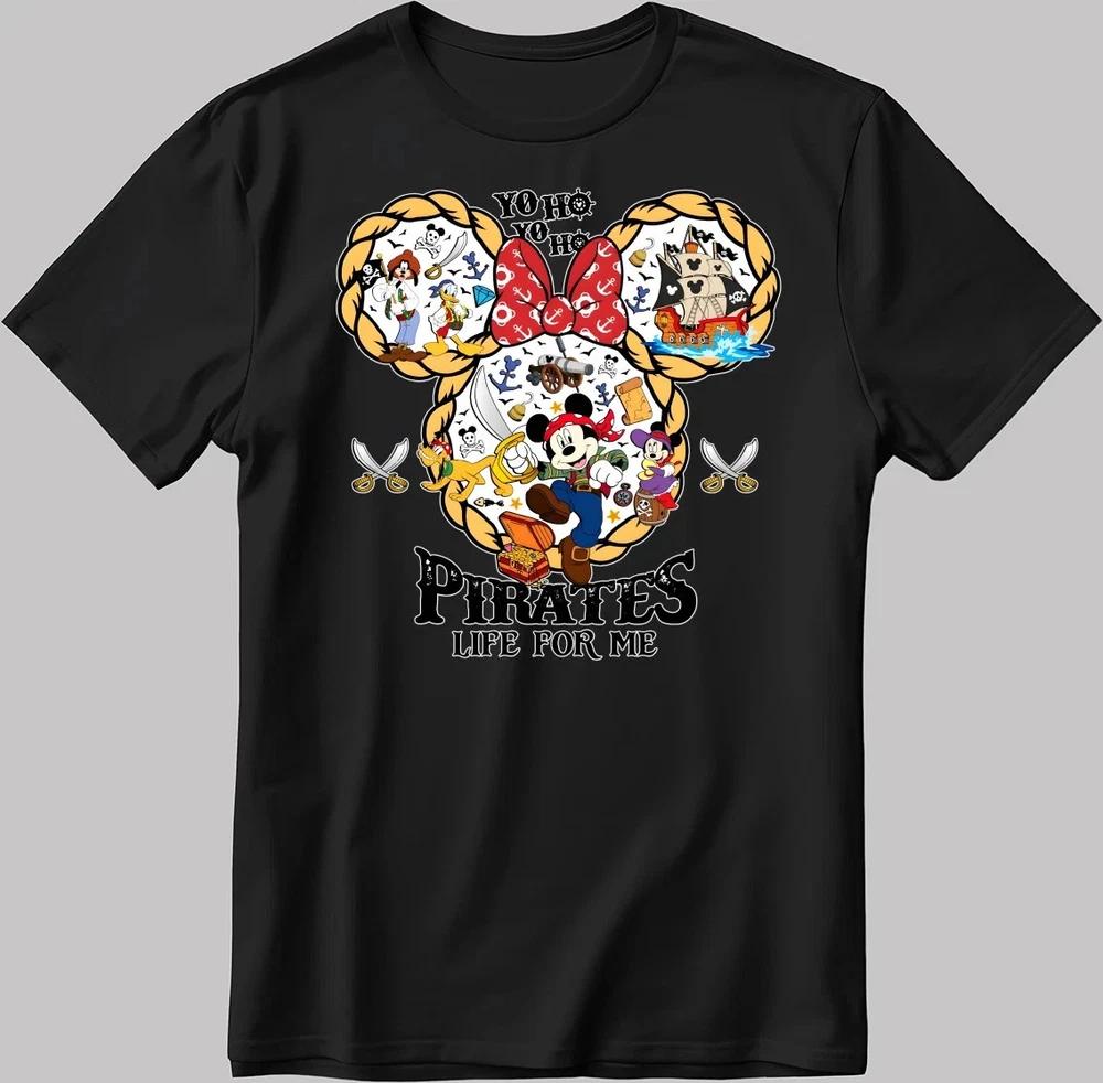 Mickey Cruise Pirates Life For Me Black TShirt Size S4XL