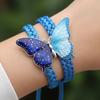 Браслет-бабочка ручной работы Традиционные техники вязания Регулируемый браслет Значимый подарок Аксессуар для запястья