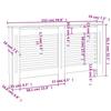 Radiator Cover Anthracite 152 x 19 x 81.5 cm MDF