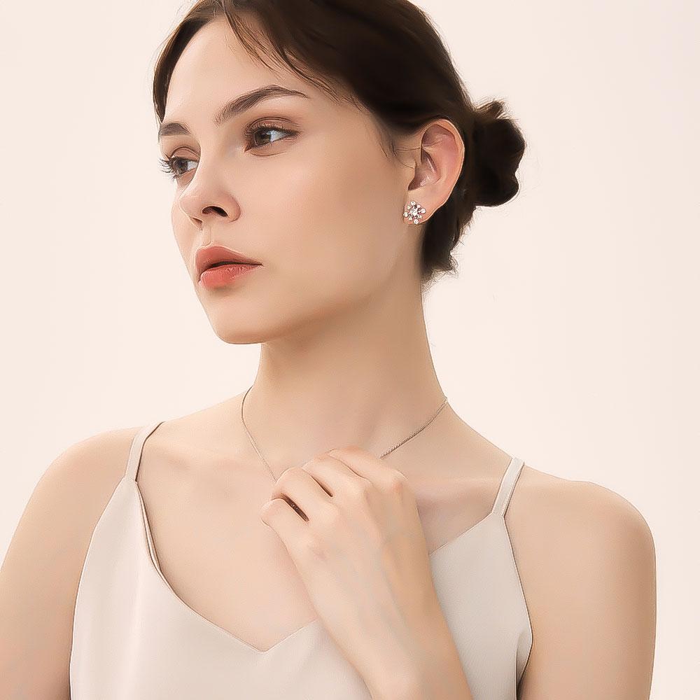 Серьги Westisland со щелью и кристаллами Swarovski_Wi9071121