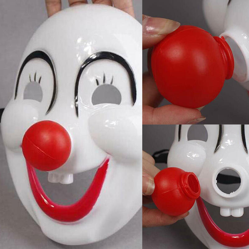 Хэллоуин забавный карнавальный костюм маска для вечеринки красный нос клоун маскарад тушь маски