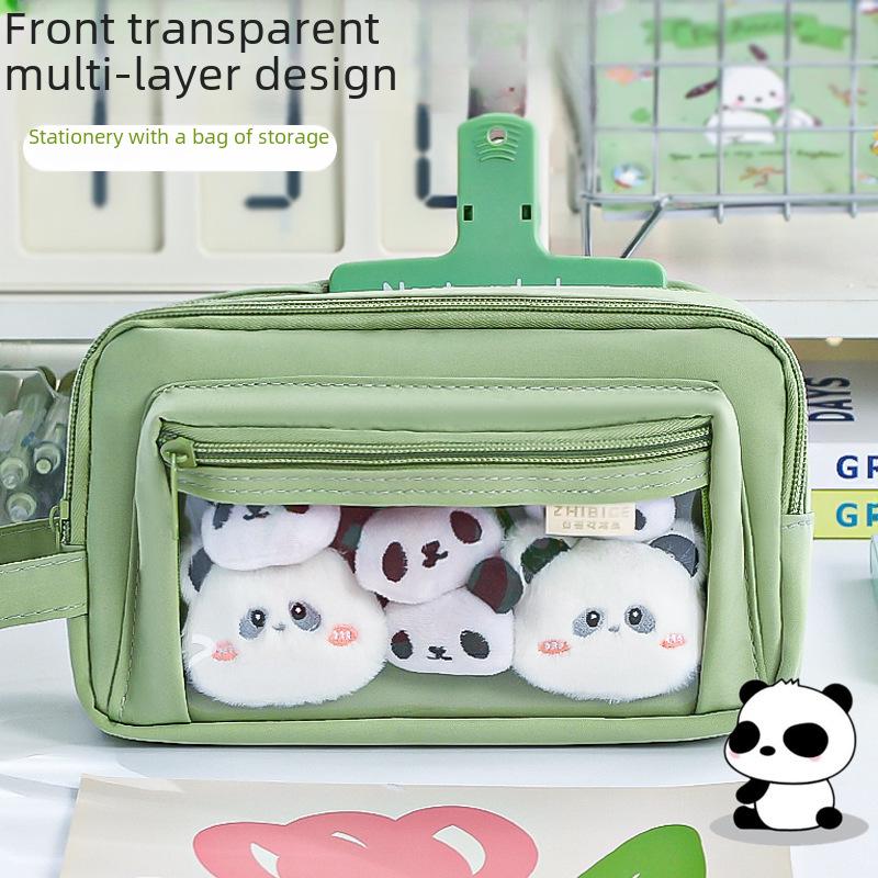 2024 Прозрачный пенал большой вместимости для девочек и студентов