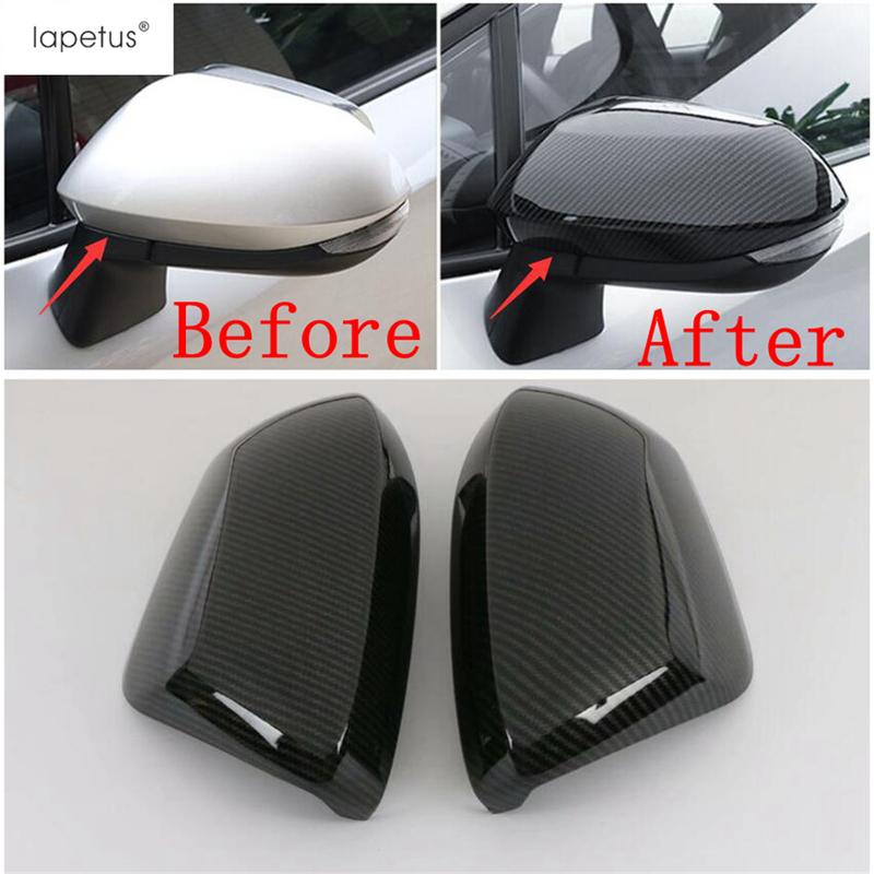 Door Rearview Mirror Cap Decoration Cover Trim For Toyota Corolla E210 - 2025 Chrome / Carbon Fiber Accessories Exterior