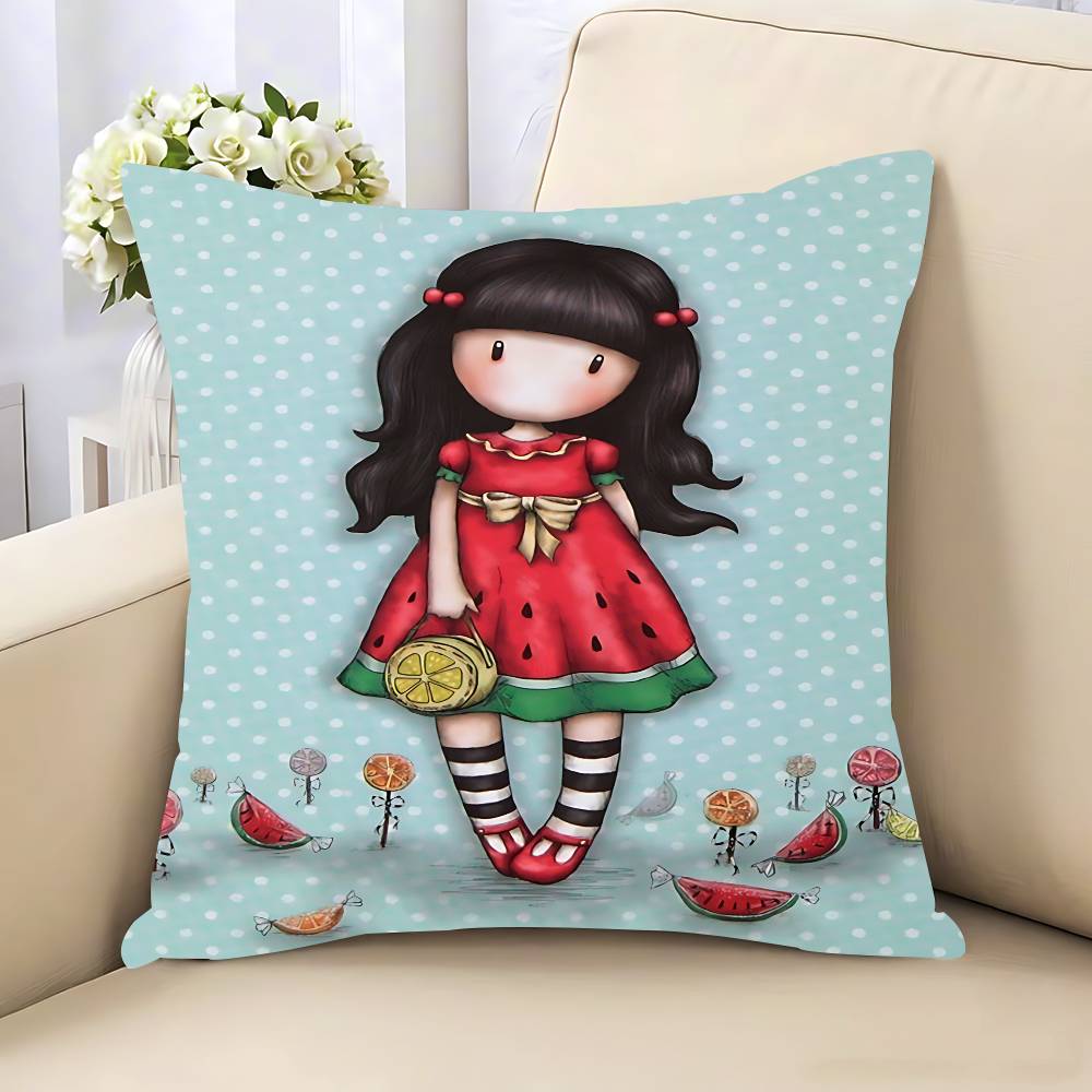 S-Santoro-Gorjuss Милая мультяшная наволочка Съемная моющаяся наволочка – Всесезонный мягкий лен