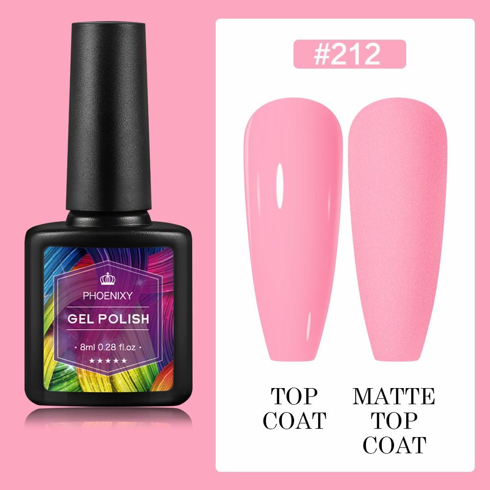 PHOENIXY 8 мл гель-лак для ногтей, полуперманентный гель, блестящий гель, отмачиваемый блестящий стартовый набор, маникюрный набор для маникюрного салона