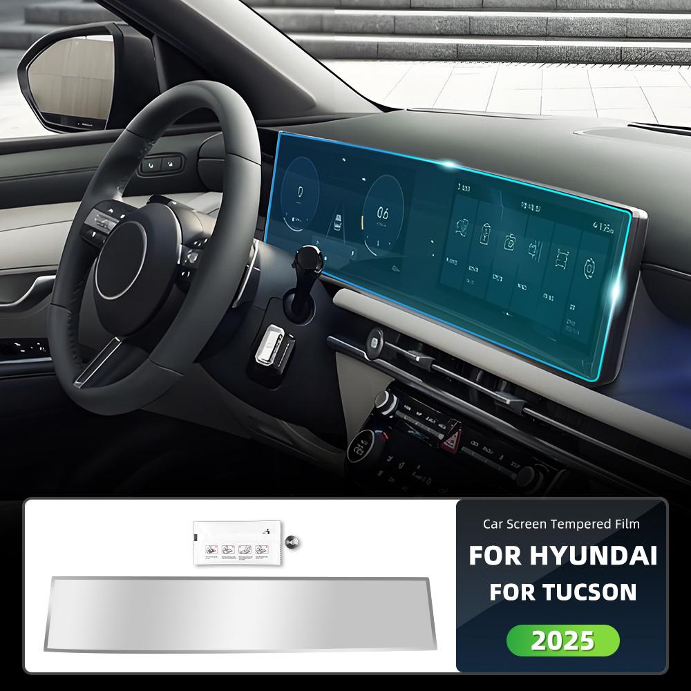 For Hyundai Tucson 2025 Tempered Glass Film Anti-scratch Screen Navigation Instrumentation Protector Car Interior Accessories