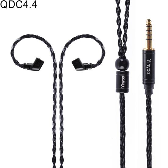 Yinyoo MMCX/2Pin/QDC 8-жильный посеребренный медный провод для наушников, обновленный кабель