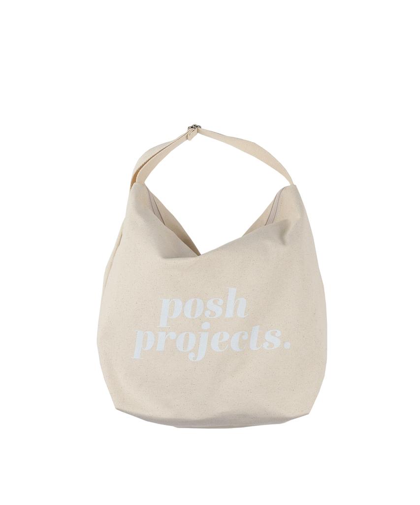 Posh-Projects E137 Сумка-кенгуру Большая Белая