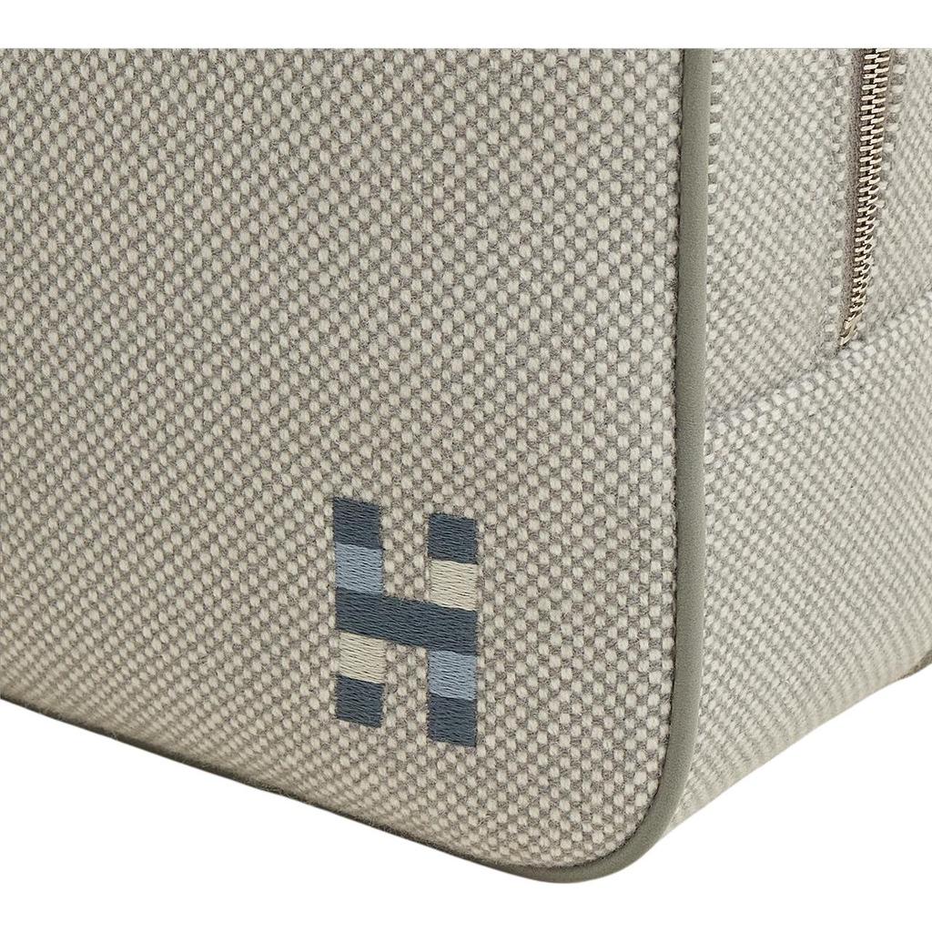 Hermes Глава H 28 Серебряная пряжка Мериносовая шерсть Дорожная сумка для хранения Большие унисекс сумки H103977MV05