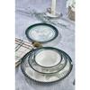 24 Piece Porcelain Dinner Set Palm Tree Print