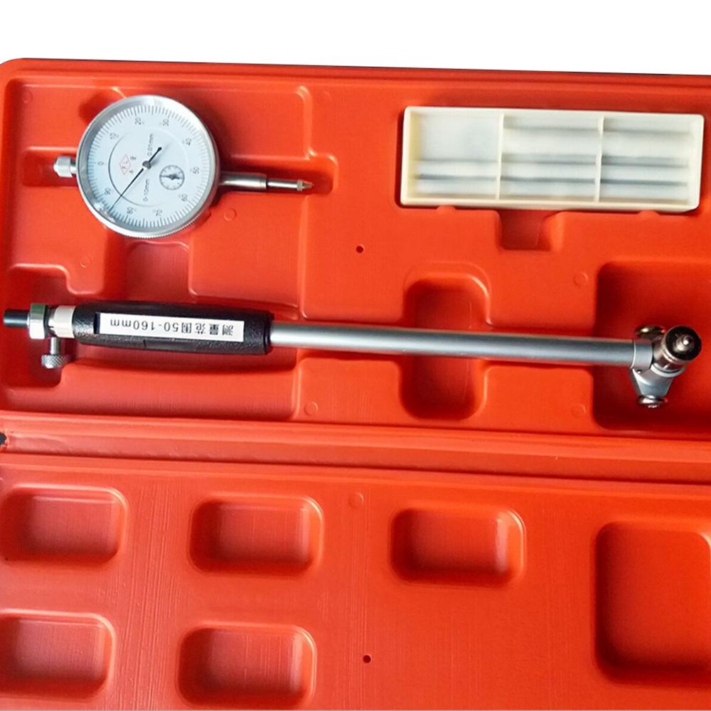 Циферблатный калибр 50-160 мм 0,01 мм, индикатор шкалы отверстий, прецизионный измерительный инструмент для цилиндра двигателя