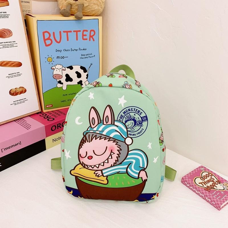 Labubu Cute Animal Cartoon Childrens Backpack With Polyester Lining For Daily Use In Preschool