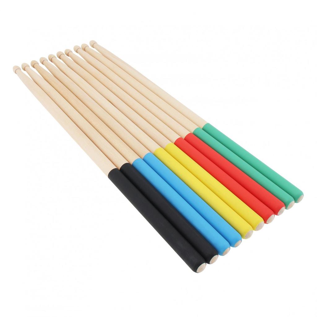 2pcs 7A Drum Sticks Non Slip Multiple Color Maple Musical Instruments Drumsticks Wood Drum Stick for Kids Students / Beginners