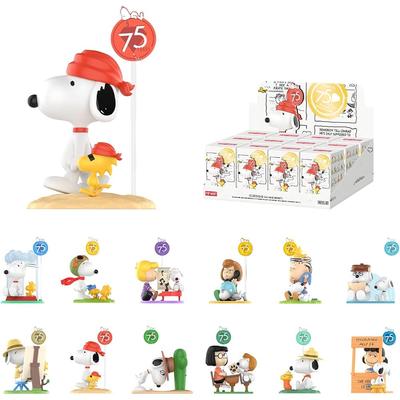 Pop Mart Peanuts Snoopy Серия Comic Life Ассорти в коробке 12 штук ПВХ Фигурки в слепой коробке Премиум Игрушка
