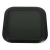 450x450mm RV Fixed Window Rounded Transparent Black Glass Entrance Door Window with Frame for Camper Caravan for